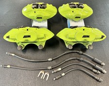 Oem Bmw F80 F83 M3 M4 Front Rear Brake Calipers Set Brembo Yellow Green 380 370