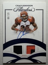 2025 Panini Flawless Chad Johnson Auto Dual Patch /15 Game-Worn Bengals