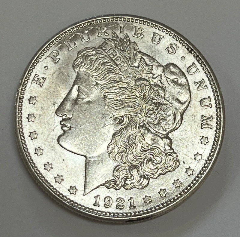 1921-D Morgan Dollar Vam Variety VAM-1V Die Break O Brilliant Uncirculated - Image 4 of 4