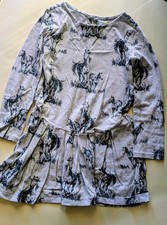 Tea Collection Size 5 Long Sleeve Western Dress -  Horse and colt