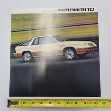 1981 Plymouth TC3 Brochure Front Wheel Drive Dealer Sales Catalog Original