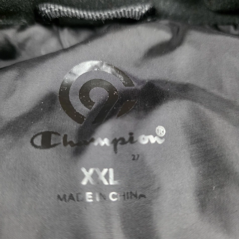 Chaleco acolchado negro Champion para hombre talla XXL cremallera bolsillos delanteros Foto 4 de 4