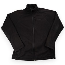 The North Face Mens Medium Black Full Zip Fleece Jacket Polartec