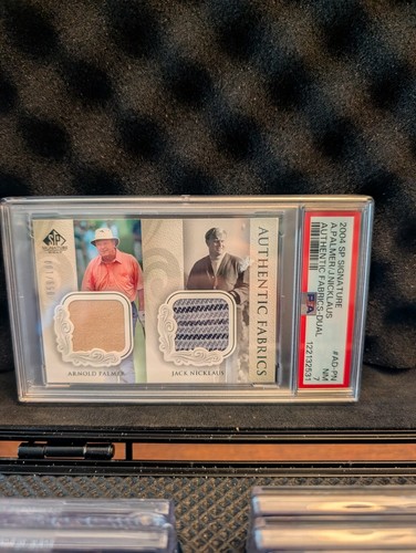 2004 SP Signature Palmer And  Nicklaus Authentic Fabrics Dual 59 /100 PSA 7