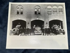 Clearwater FL Fire Dept Photo 8x10 Fire Engines Firefighters Florida History
