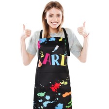 Painting Artist Apron with Pockets, Waterproof Painting Aprons for Adults, Ad...