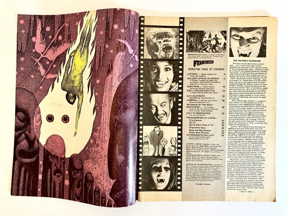 1974 CASTLE OF FRANKENSTEIN Magazine #21 Ray Harryhausen & Don Siegel Interviews - Image 3 of 4