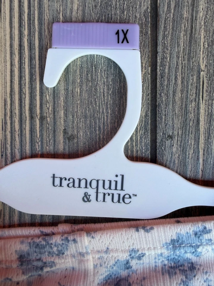 Tranquil & True Womens 1X Boyshorts With Snap Buttons Blue Floral - Image 4 of 4