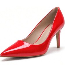Women’s Low Heel Court Shoes Elegant Pointed Toe Mid Heel Pumps for Office  Work