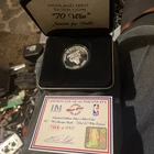1995-96 Chicago Bulls 70 Wins Season .999 Oz Silver 1 Oz Ounce Art Round Coin