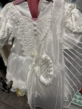 White Bridal Shower Dress with Cape Toddler Size 2 Excellent for A Wedding Day