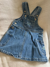 OshKosh B'Gosh Vintage Denim Overall Skirt Size 12 month Vestbak