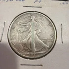 1917 D  WALKING LIBERTY SILVER HALF DOLLAR  MINT MARK OBVERSE  022416