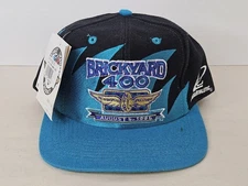 Vintage Brickyard 400 Hat Cap Snap Back Shark Tooth NASCAR Logo Athletic w/ Tags
