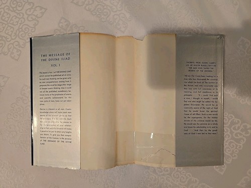The Message of The Divine Iliad by Walter Russell ~Volume 1 1971~HC/DJ - Picture 11 of 11