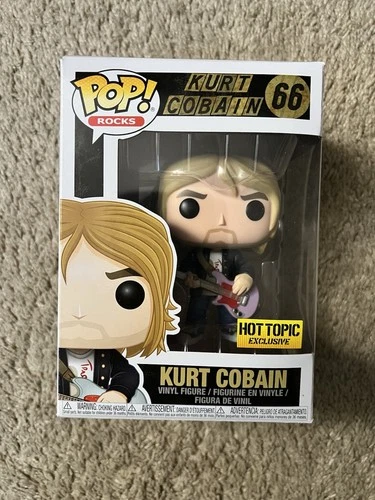Kurt Cobain Funko Pop Rocks 66 Hot Topic Exclusive Vinyl Figure Nirvana