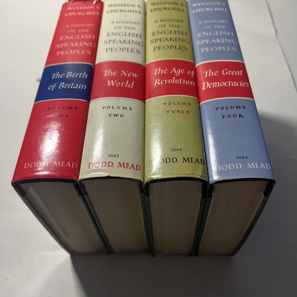 A History of the English Speaking Peoples Winston Churchill 4 Volume Set 1958 Foto 2 de 4
