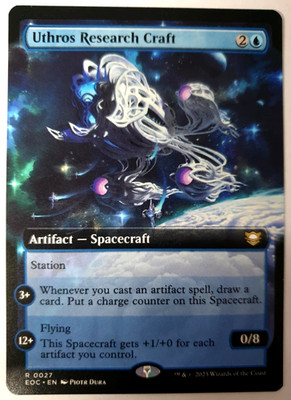 MTG Edge of Eternities Commander - Uthros Research Craft - Extended Rare 0027 NM