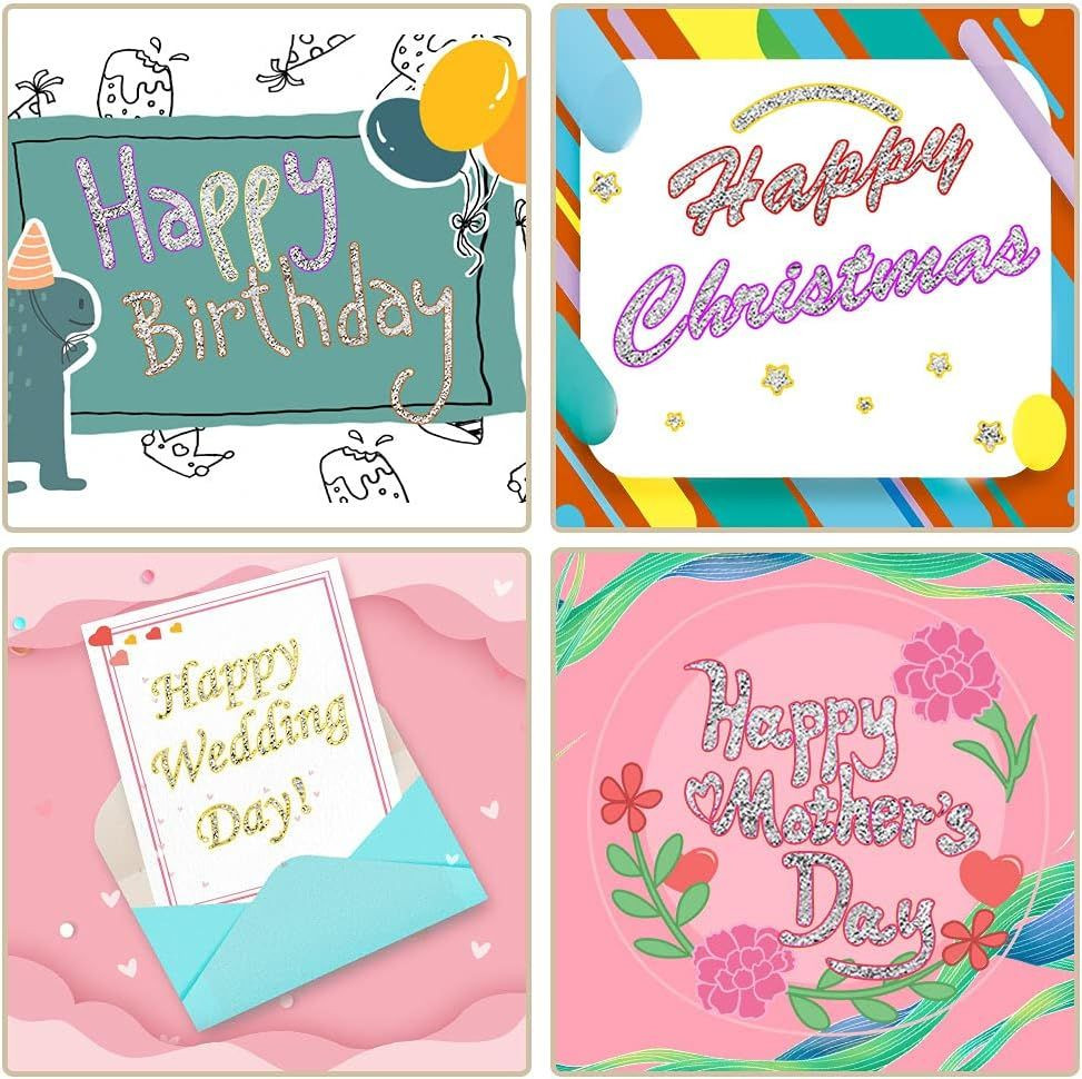 Aen Art Double Line Markers Outline Pens, Squiggles Shimmer 12 Colors 