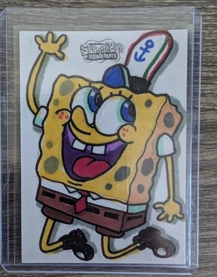 SpongeBob SquarePants 1/1 Sketch Card - 2025 Topps Chrome - Mark Parisi Auto