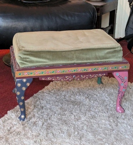 Vintage Boho Hand Painted