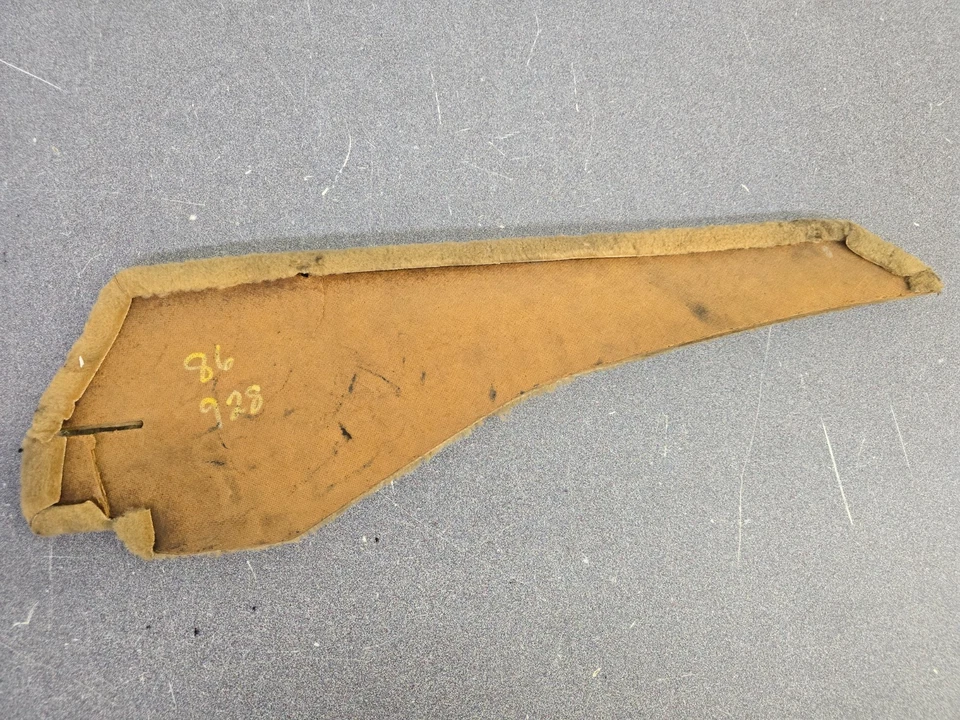 FUNDA CONSOLA ALFOMBRADA BEIGE LADO CONDUCTOR IZQUIERDO PORSCHE 928 ORIGINAL USADA 1978-89 Foto 4 de 4