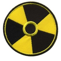 AufnäHer Atomkraft Zeichen Schwarz Gelb Patch BüGelbild Abzeichen AufbüGler