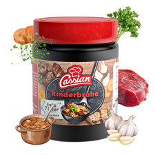 CASSIAN Klare Rinderbr&uuml;he 140g Glas - ergibt 7 Liter, sofort l&ouml;slich