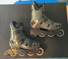 Roces Barcelona Inline Skates BCN - Mens 9 - Black Italy - Vintage High End NICE