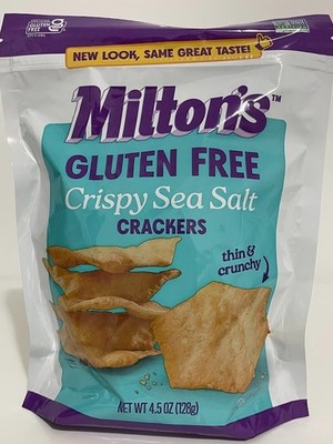 Crunchy Medley Milton's Gluten Free Crackers 3 PK Light Crispy Flavorful Snack