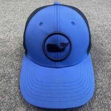 Vineyard Vines Hat Cap Snap Back Trucker One Size Mens Blue Whale Patch Mesh
