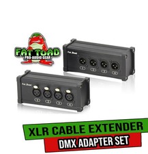 4 Channel DMX Hub Over Network Signal XLR Cable Extender FAT TOAD (2 Pack)