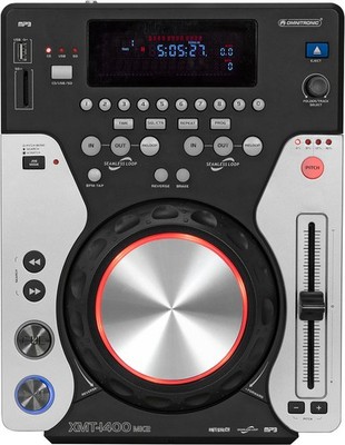 Omnitronic XMT-1400 MK2 Tabletop CD-Player USB MP3 SD Card Slot DJ Media Player