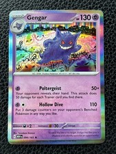 Gengar Pokemon TCG Holo Card 94/165 Scarlet & Violet 151 Series