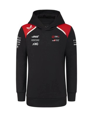 Haas Racing F1 2026 Kids Team Pullover Hoodie - Youth Black