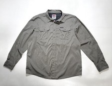 Wrangler Outdoor Series Men's Performance Long-Sleeve Gray Button-Up Shirt