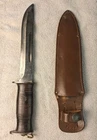 U.S. WW-2 MILITARY FIX EGW FIGHT KNIFE 11 1/2" & 7 1/4" BLADE/ SHEATH