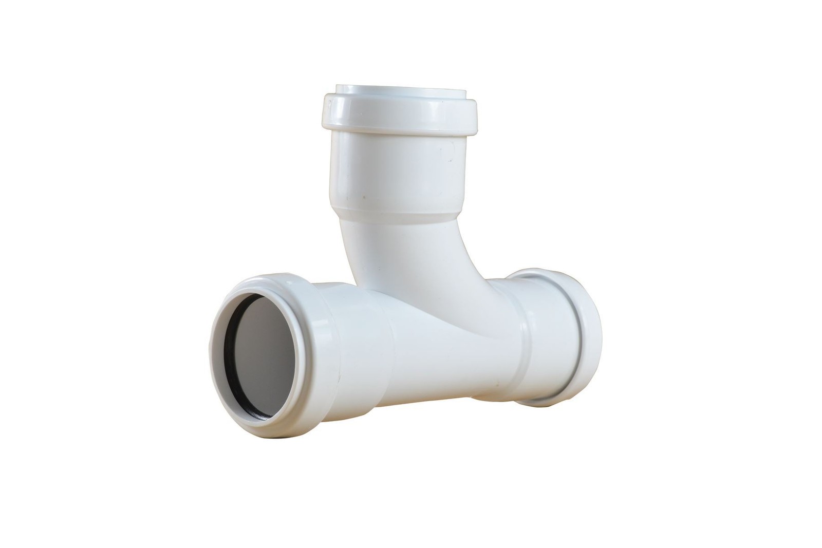 Pushfit 32mm Waste Pipe 90 Degree Tee - White - Image 2
