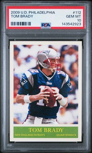 2009 Upper Deck Philadelphia Tom Brady #112 PSA 10