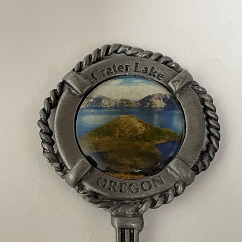 Crater Lake Oregon Pewter Vintage Souvenir Spoon Collectible