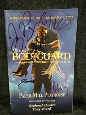 Signed "The Bodyguard" Musical Program - Paper Mill Playhouse 2016 - Rare!