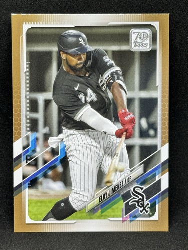 Eloy Jimenez [Gold] #284 2021 Topps card