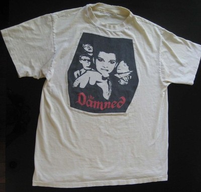 White The Damned Band Cotton Shirt All Size Unisex K367