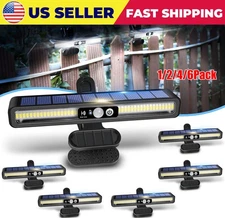 1/2/4/6Pack LED Motion Sensor Solar Lights Outdoor IP65 Waterproof Security Lamp