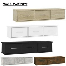 Wall-Mounted Drawer Shelf Wall Rack Storage Floating Shelf Engineered Wood Unit