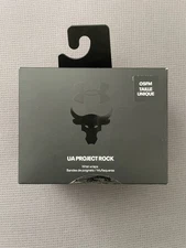 NWB Under Armour Project Rock Wrist Wraps 1356684-001 Black Unisex OSFM Training