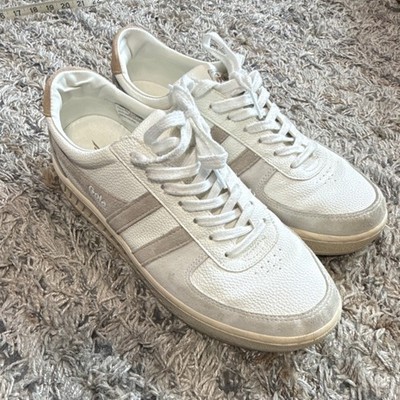 Gola Grand Slam Trident womens Sneakers White Beige Leather US 11 Shoes