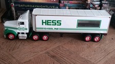1997 Hess Toy Truck No Racer Loose Works Needs 2 C Batteries Good Condition