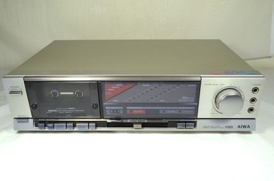 Vintage Aiwa F220 Stereo Cassette Deck DX Head New Belts Plays Well!