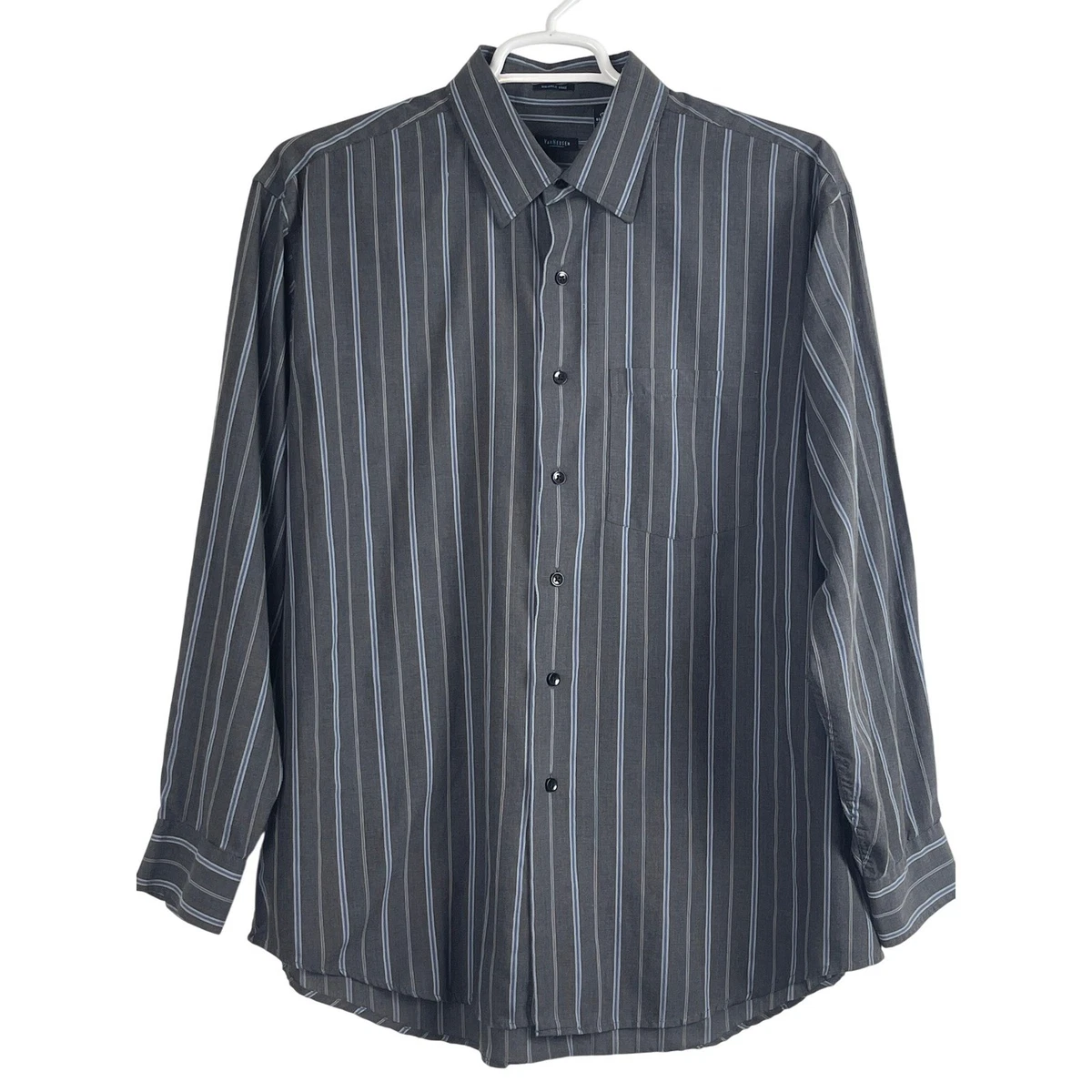 Chemise Habillée Homme Manches Courtes - Amplify - Noir/gris - Taille L